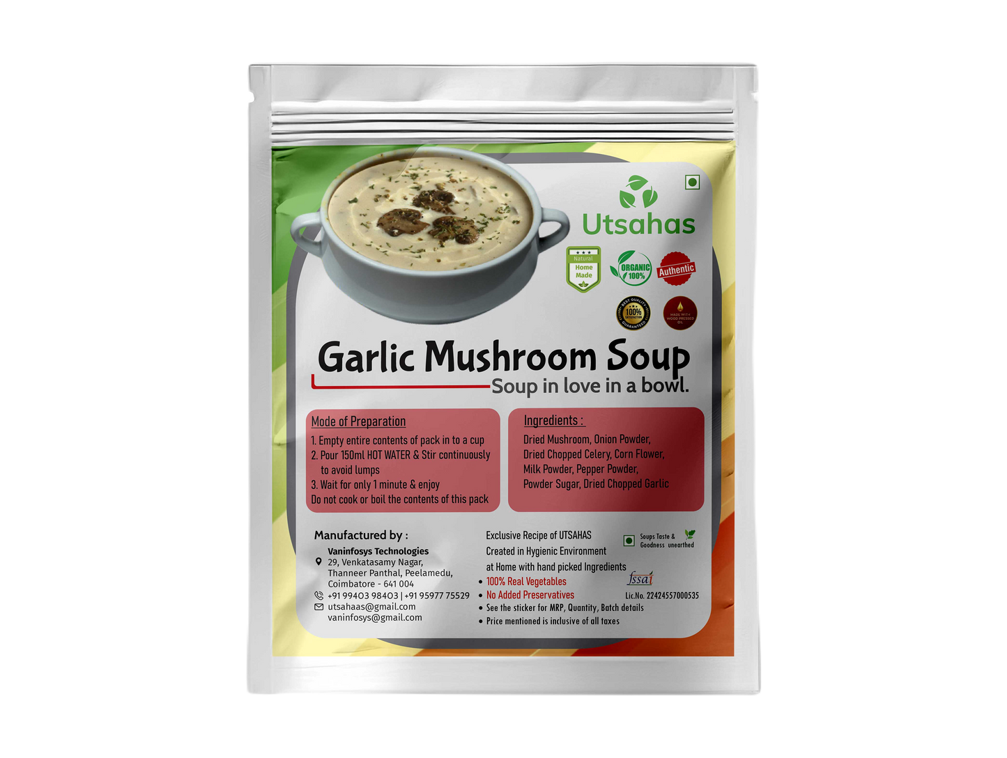 Garlic Mushroom Soup