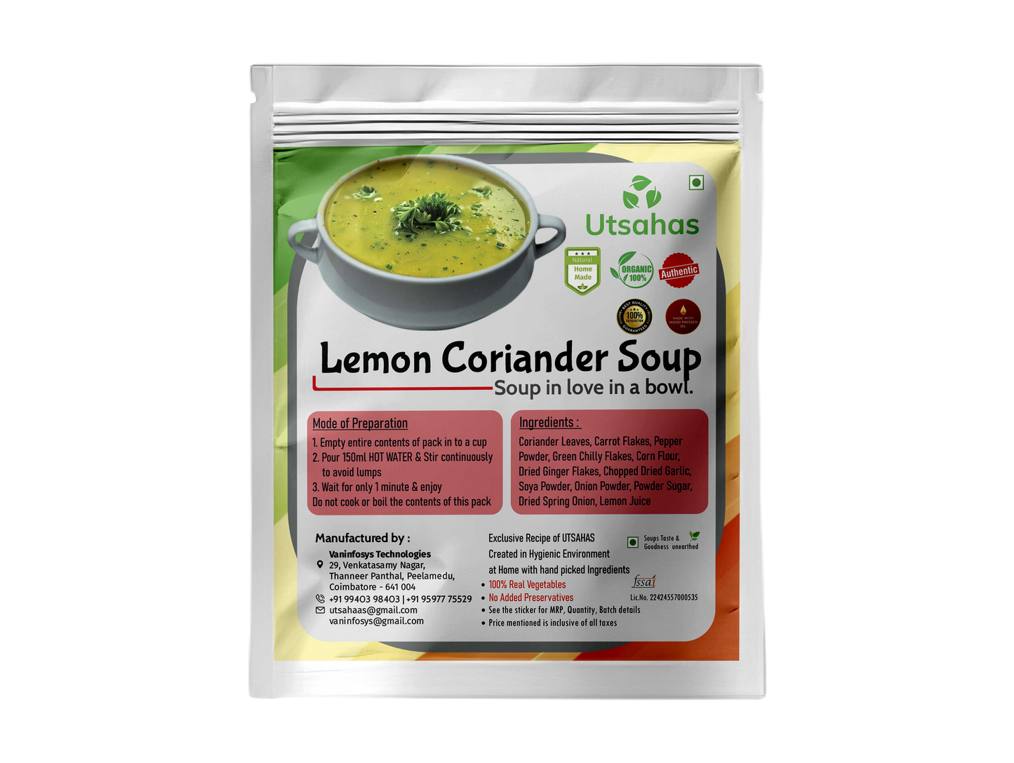 Lemon Corainder Soup